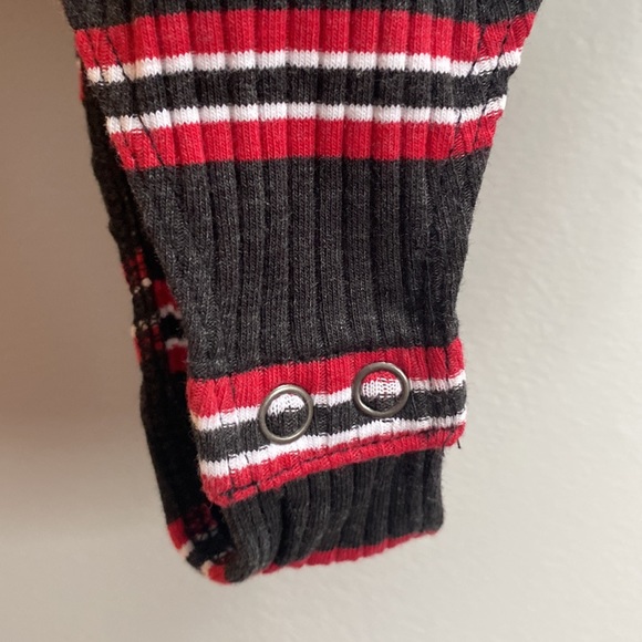 HOLLISTER Women’s RacerBack Ribbed Striped Bodysuit Size L - Picture 5 of 8